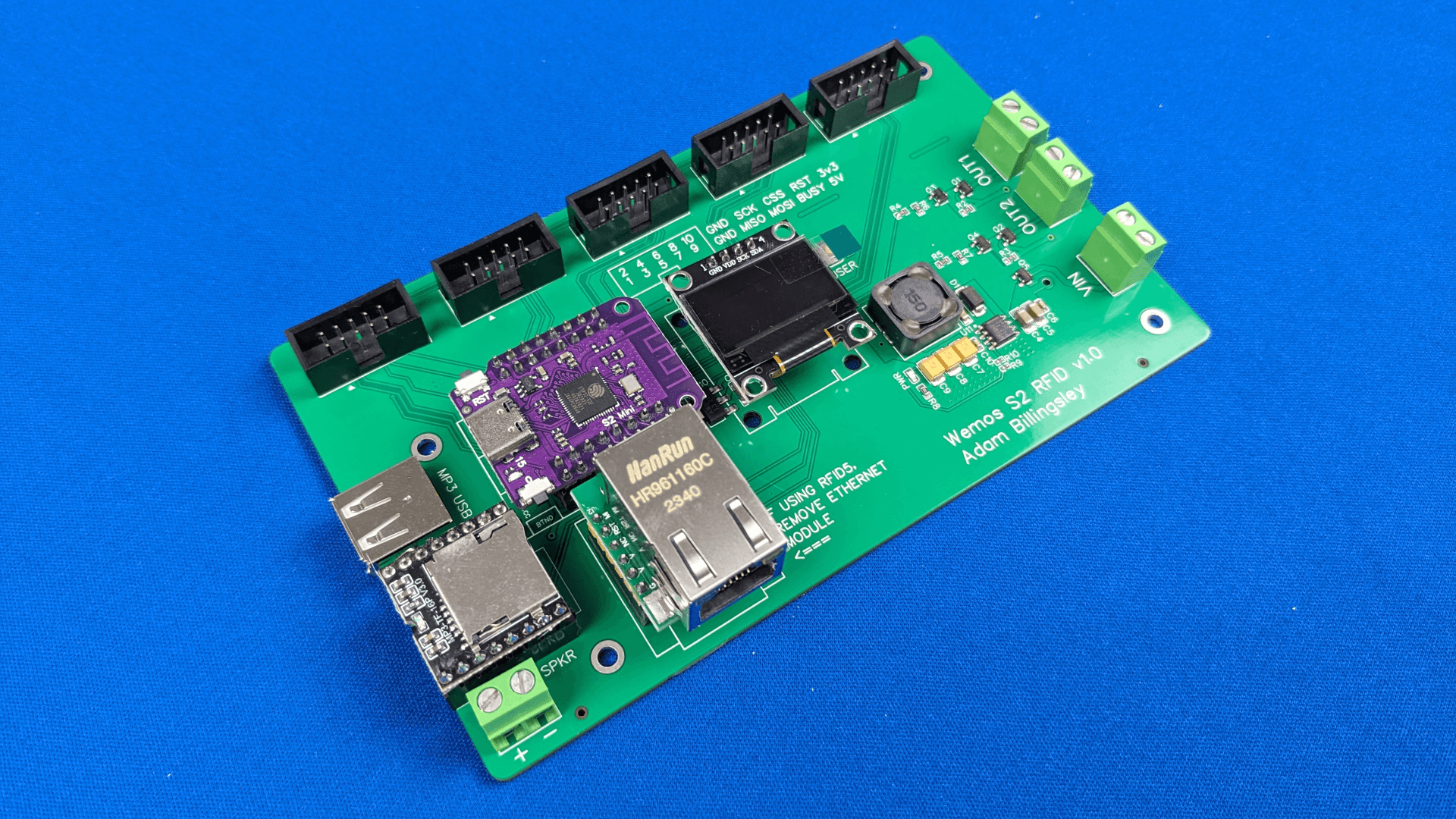 A picture of the Wemos S2 RFID Board Wemos S2 RFID Board