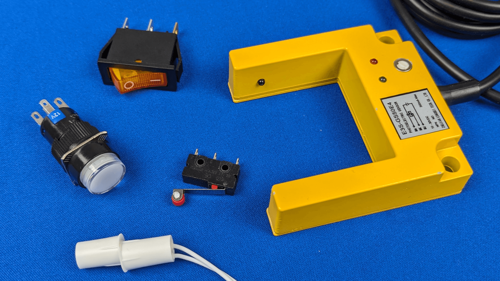 A picture of a several types of boolean sensors Boolean sensors