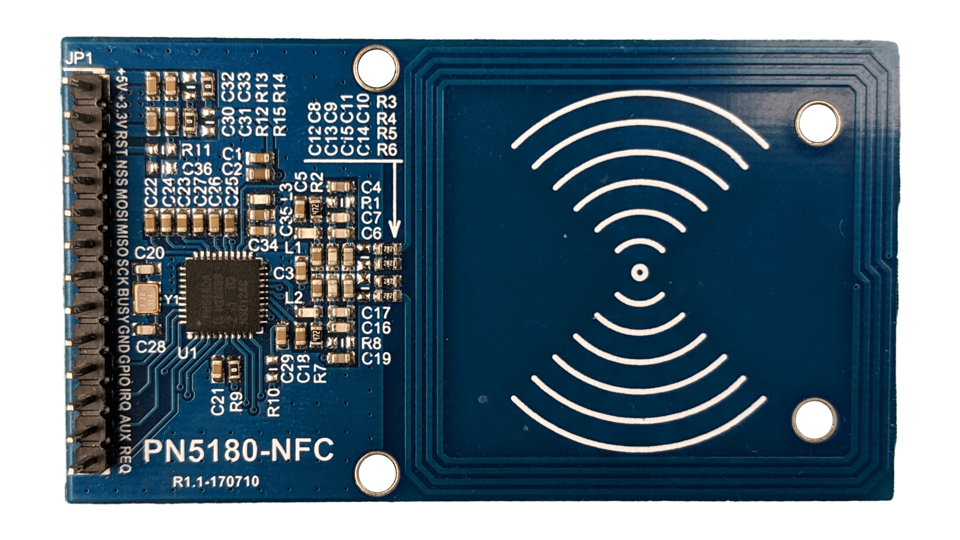 A picture of the PN5180 board purchasable by several vendors PN5180 Board